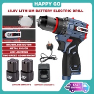【 24h】DC18-21V Brushless Cordless Drill Rechargeable Screwdriver Hand Drill Power Tools