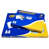 แผ่นเคลือบกระดาษ ที่เคลือบกระดาษ พลาสติกเคลือบบัตร ขนาด A3 A4 A5 100แผ่น