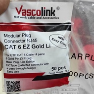 RJ45 CAT6 ANTI GAGAL VASCOLINK RJ 45 TEMBUS CAT 6 1 PACK ISI 50