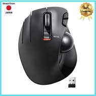 Wireless Left-Handed Trackball Mouse with 6 Buttons and Tilt Wheel – Black