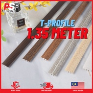 [1.35M LENGTH] PVC T-PROFILE FOR VINYL FLOORING | SPC FLOORING | LAMINATE FLOORING