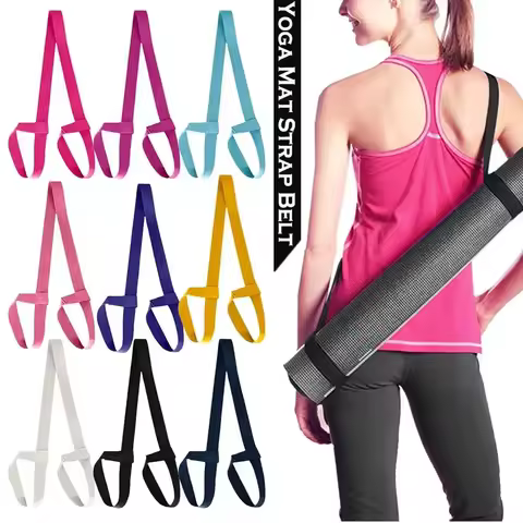 1pc 38mm Yoga Mat Elastic Strap Adjust belt Auxiliary Supplies Storage Practical Bind Yoga Band Gym 