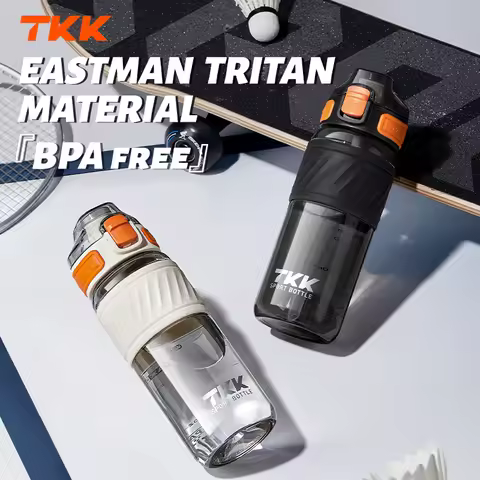 TKK 500/600ml BPA free Sports Watter Bottle Tritan BPA free Leak-proof Plastic cup School Children's