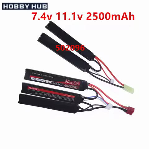 7.4v 11.1v 2500mah Lipo Battery for RC Toys Guns Parts 502096 Battery