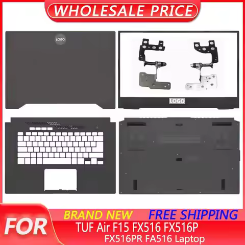 For ASUS 15.6 inch TUF Air F15 FX516 FX516P FX516PR FA516 Laptop Palmrest Bottom Case LCD Back Cover