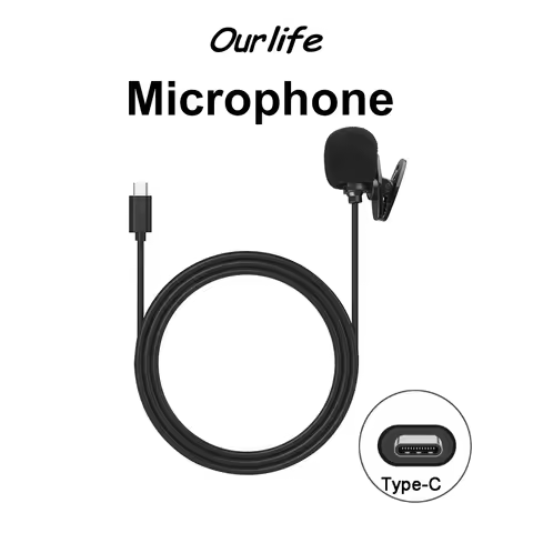 Ourlife Lavalier Mini Microphone Type C Condenser Professional Microphone For MTR40 MTR41 MTR60 MTR8
