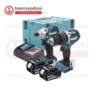 MAKITA DLX2417 ชุดสว่านไร้สาย  รุ่น DLX2417J 18v DHP484DZ/DTD156D C1xB2x3.0ahxDC18RC TYPE3 |ชุด|
