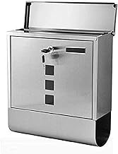 Post Box 304 Stainless Steel Mailbox Double Sided Brushed Letter Box with Visible Window Drop Box We
