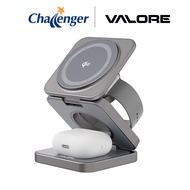 Valore Qi2 3-In-1 Ultra Compact 15W Foldable Wireless Charger (WL-001)