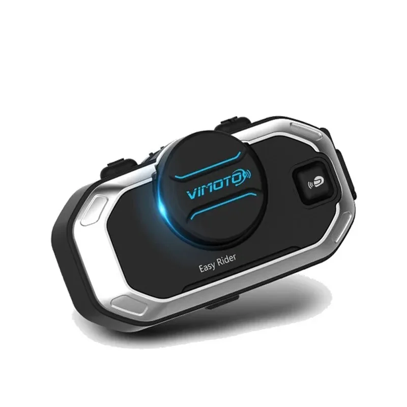 Vimoto V8 เวอร์ชันภาษาอังกฤษ Easy Rider มัลติฟังก์ชั่น Bluetooth รถจักรยานยนต์ Interphone ชุดหูฟังหม
