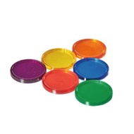 2cm Round Piece/Token/Chip (Transparent/Solid Color) _ Usl Yousile Educational Aids Series