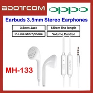 Oppo MH-133 3.5mm Stereo Earphone with Built In Microphone and Volume Control for Oppo Find 7 / R11 / R9 / R7 / A57 / A59 / A53 / A51