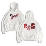 Pullover Hoodie Fleece Lips Apocalypse CAS White Vintage