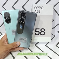 Oppo A58 Ram 8/128GB + 6/128GB Hp Second Seken Bekas Fullset