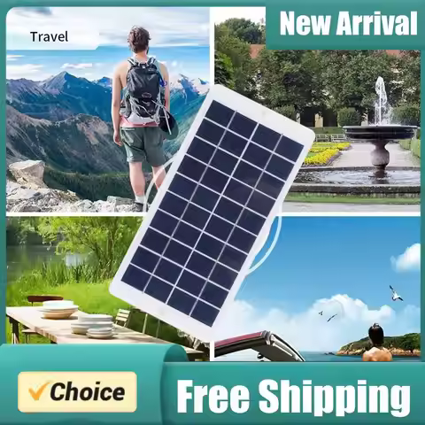 10W 5V Portable Solar Battery Charger USB Output 900MA Battery Charger Solar Panel Lightweight Scrat