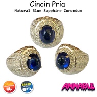 Batu Cincin Akik Permata Natural Blue Sapphire Madagascar