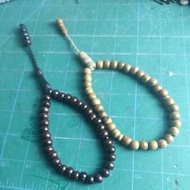 Tasbih kayu 33 kayu gaharu/ asam/ Bidara arab sidr kiraan sehingga 100 saiz 8.5mm - 9mm