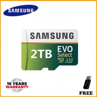 100% Original Samsung EVO 128GB 256GB 512GB 1024GB 1TB 2000GB TF Memory Storage Card สำหรับโทรศัพท์แ