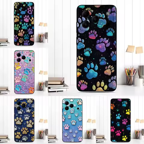 Dog Paw Print Phone Case For Alcatel V3 Classic 1B 1S 1SE 3L 1 1C 1X 1V 2019 2021 2022 Vodafone Smar