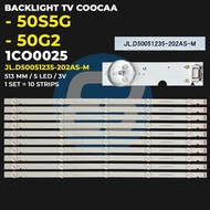 COOCAA 50 Inch TV Backlight 50S5G 50G2 JL.D50051235-202AS-M or 5800-W50000-8P00 VER1.0