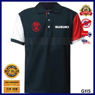 Baju Suzuki Polo T Shirt T-Shirt Tshirt Tee Cotton Sulam Casual Unisex Pakaian Fashion