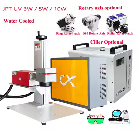 Support Lightburn 10W JPT Ultraviolet Ray Purple Cold Light 355NM 3W 5W UV Laser Glass Crystal Marki