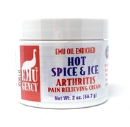 Montana Emu Ranch - Emu Hot Spice & Ice Skin Cream with Capsicum and Wintergreen 2 Ounce Jar - Enric