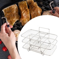 Aayang Air Fryer Accessories Stainless Steel Three Basket Air Fryer Rack for Pressure Cooker Stockpot Oven Microwave Air Fryer Oven