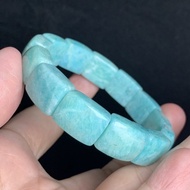 Amazonite Bracelet "Papan" 12.3 mm+-  (Light Green)no beautified chemical process-天河石手排12.3mm +-- 浅绿