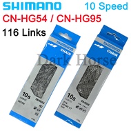 Shimano HG54 HG95 Bicycle Chain 10 Speed Bicycle Chain 116 Links Mountain Road Bicycle MTB Chain Par