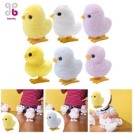[Baosity] Wind up Chick Plush Toy Hopping Toy for Kids Simulation Holiday Decoration
