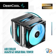 DeepCool AG620 G2 ARGB Dual Tower - CPU Cooler Fan Intel & AMD