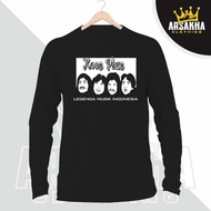 Kaos Lengan Panjang Koes Plus Musik Legendaris Indonesia Distro Cotton