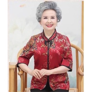 0108 CNY Wealthy Cheongsam Baju Imlek Baju Mama Baju Nenek Baju lansia