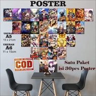 Poster Naruto 32Pcs Aesthetic Dekorasi Kamar Komik Naruto Poster Dinding Kamar Cowok