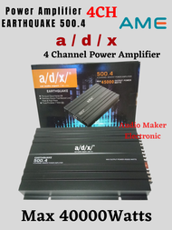 Power Amplifier Mobil ADX Earthquake 500.4 Max Power 45000 Watts 4CH MOSFET - Power Amplifier ADX Earthquake 500.4