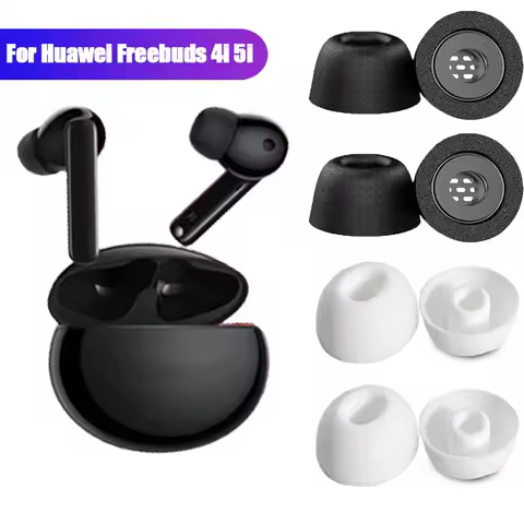 1/3Pairs Silicone Earplugs Replace Ear Tip for Huawei Freebuds 4i/5i Wireless Headphone Sound Insula