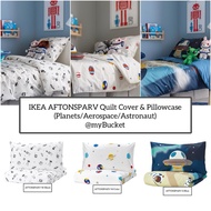 🇲🇾IKEA Beddingset AFTONSPARV Quilt Cover & Pillowcase (Single/Children’s) - Planets/Aerospace/Astron