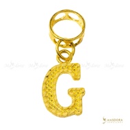 MASDORA 916 Gold Charms Charm Emas - Alphabet G (EMAS 916/22K)