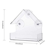 House Transparent Window Wild Bird Feeder Outdoor Removable Suction Cups Sliding Automatic Birds Fee