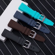 22Mm Watch Band Soft Durable Soft Ruer Silicone Belt Replace For IWC Strap Sport Waterproof Wristband Flat End Bracelet