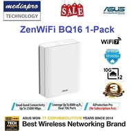 ASUS ZenWiFi BQ16 1-Pack Quad Band WiFi 7 (802.11be) BE25000 Mesh WiFi System support AiMesh( Pack o