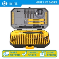 Brifit ชุดไขควงความแม่นยำ 145 In 1 ชุดไขควงพร้อมดอกไขควง 132 ชิ้น ชุดเครื่องมือซ่อมแม่เหล็กพร้อมเคสพ