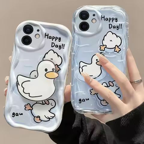 For Samsung Galaxy A07 A17 A56 A16 A55 A35 A05S A14 A13 A33 A51 A30S Gaga Duck Grip Tok Holder Carto