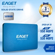 EAGET SSD 128GB SATA 3 TLC 3D NAND 2.5 Inch 550MB/s 530MB/s Official Warranty