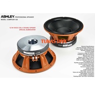 SPEAKER COMPONENT ASHLEY COMPOUR-12S SPEAKER ASHLEY COMPOUR12S ORIGINAL ASHLEY COMPOUR 12S COUMPOUR 12S 12 INCH COIL 4 INCH DOUBEL SPIDER SPESIAL SUBWOOFER 