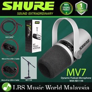 Shure MV7+ Dynamic Mic Podcast Microphone With USB C and XLR Output (MV7)