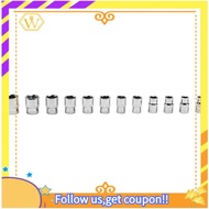 【W】Specialty 12pcs 3/8Inch Driver Deep Long Socket Set for 8mm to 19mm Applications