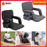 [Flourish] Stadium Chair Upgraded Armrest Comfort Easy to Carry Foldable Seat Cushion with Back Support for Outdoor Indoor
