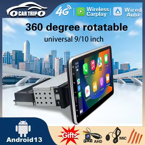 9'' 10'' 1Din Universal 360° Rotatable Stereo Multimedia Player with GPS Navigation Auto Electronnic